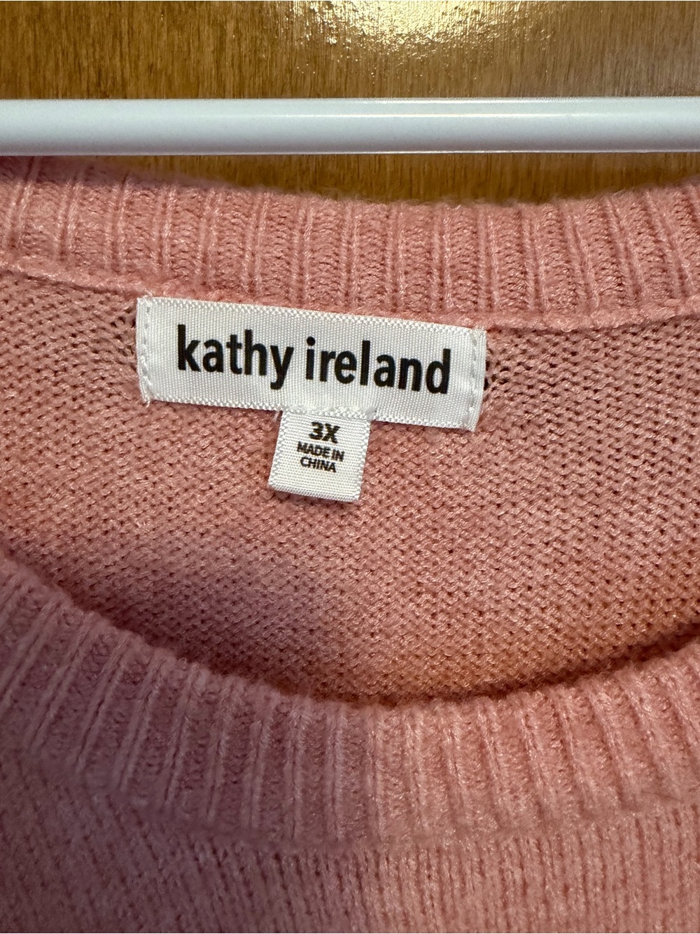 kathy ireland Pink Crewneck Sweater